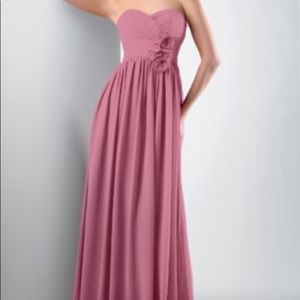 Bari Jay Bridesmaid dress strapless rose colored